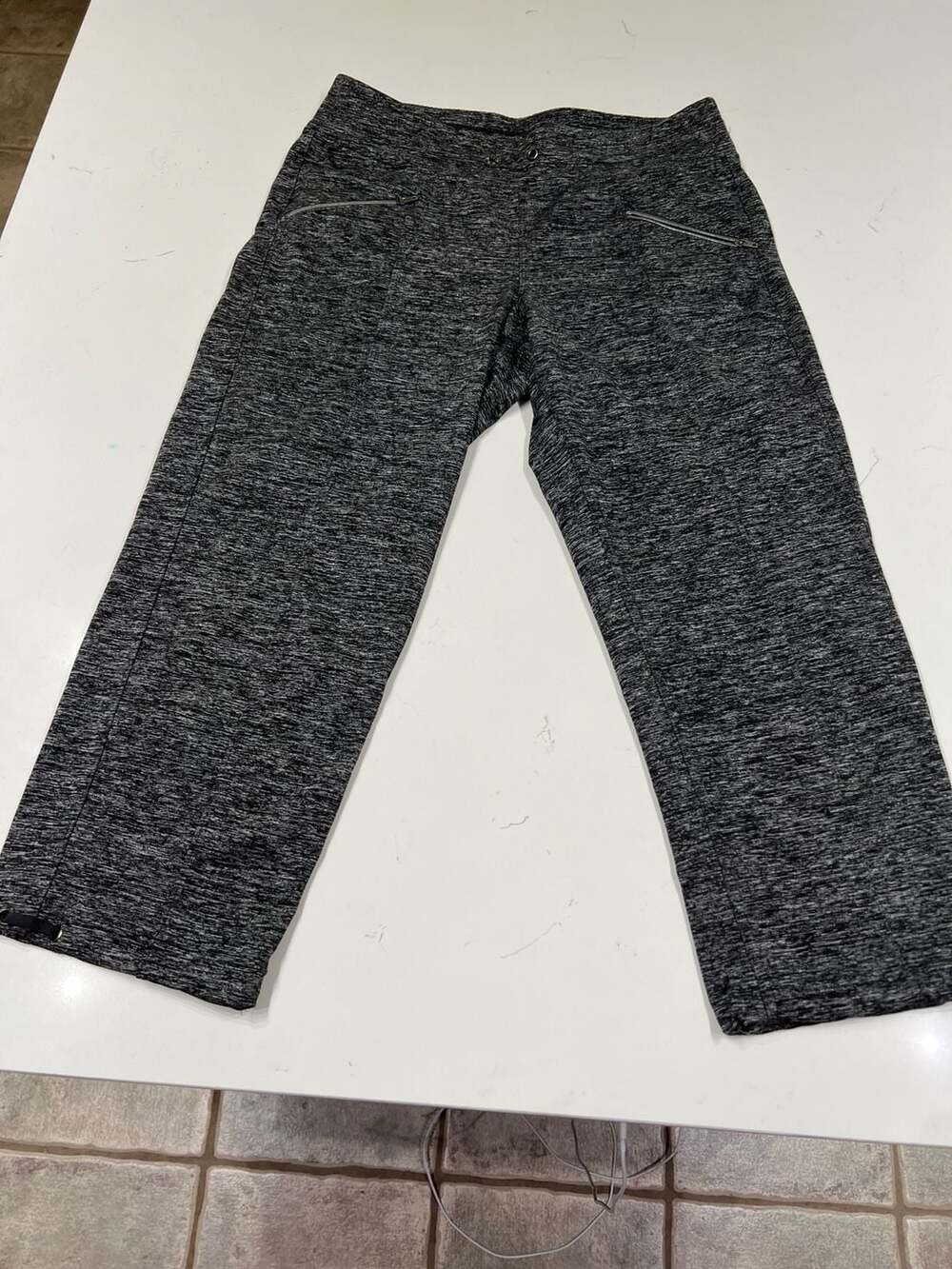 BEYOND YOGA Leggings Gray Space Dye High Rise Cropped Yoga Sz Small